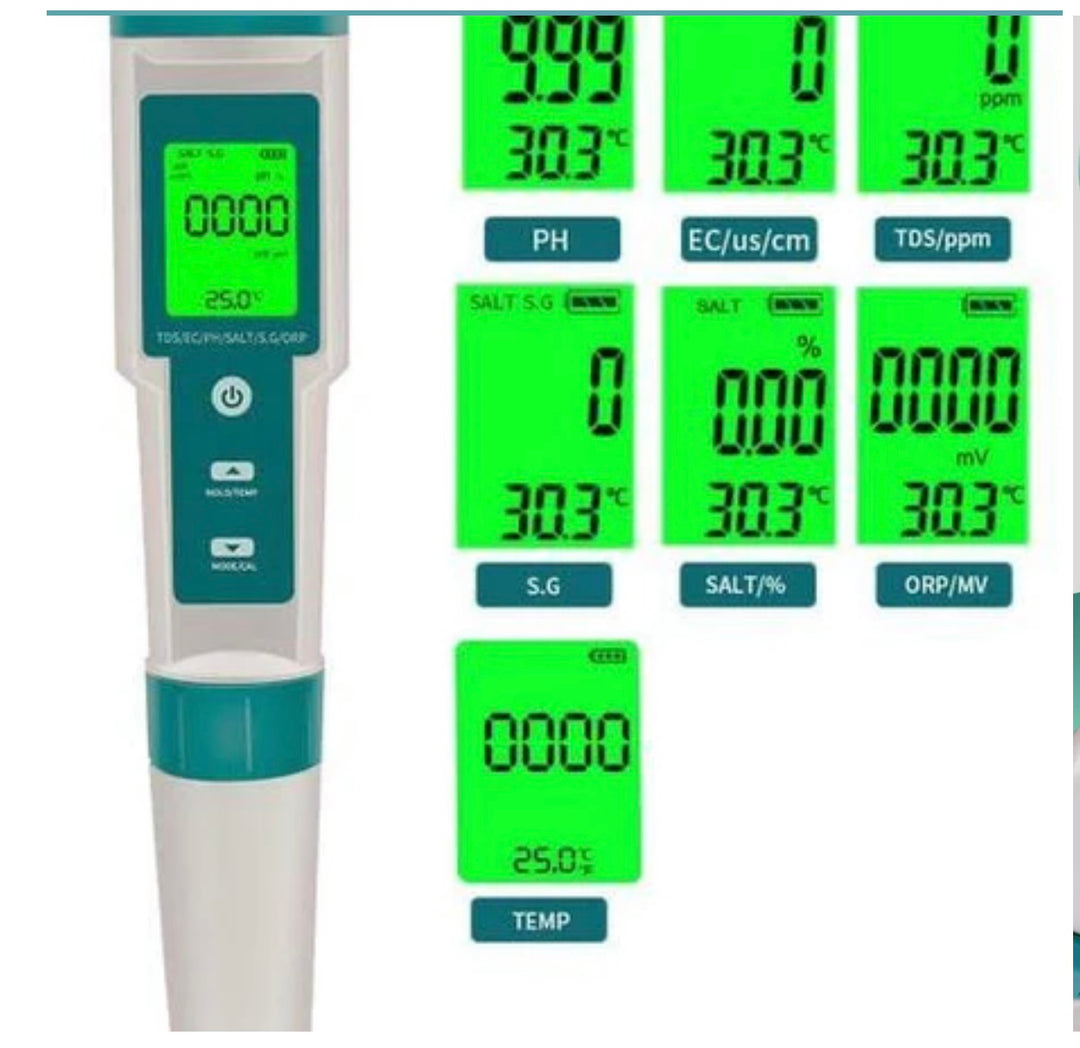 HIGH QUALITY WATER AND PH TESTER -7IN1