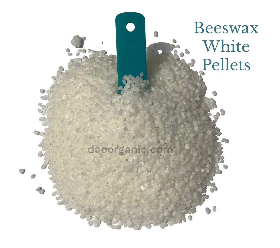 Beeswax Beads (White) Cosmetic Grade Refined..